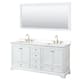 Option White / White Quartz Top / Brushed Gold Hardware