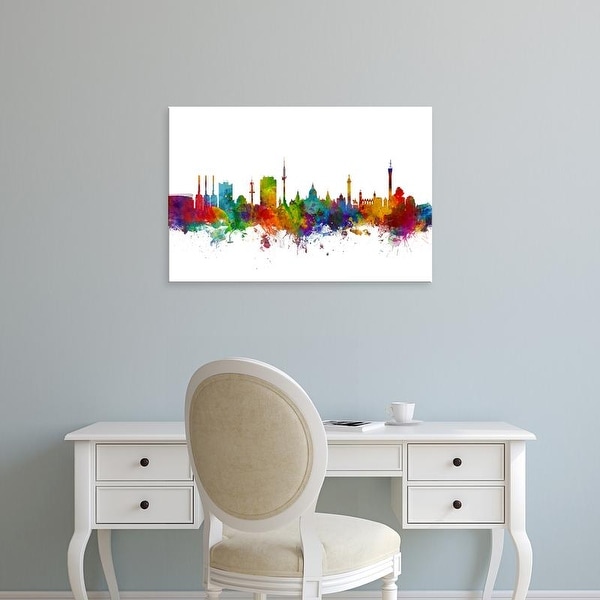 Easy Art Prints Michael Tompsett's 'Hannover Germany Skyline' Premium Canvas Art