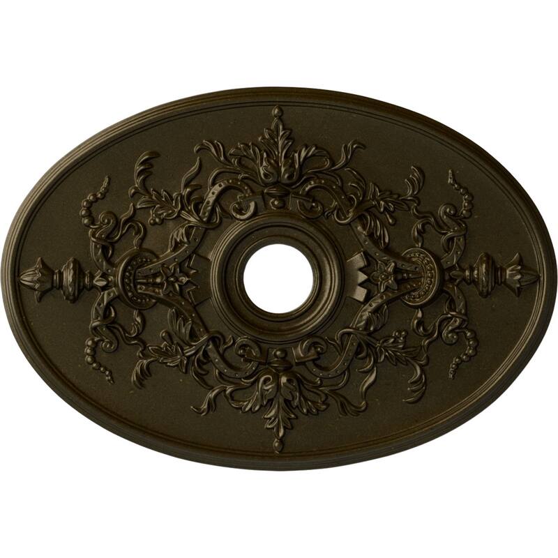 30 3/4"W x 21/14"H x 3 7/8"ID x 1 5/8"P Alexa Ceiling Medallion