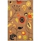 preview thumbnail 26 of 43, SAFAVIEH Handmade Soho Ingken Floral N.Z. Wool Rug 3'6" x 5'6" - Brown/Multi - Rectangle