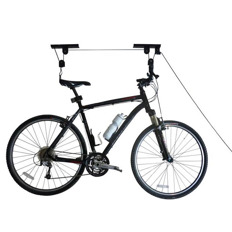 Bike Hanger - Overhead Hoist Pulley System with 100lb Capacity for Bicycles or Ladders - Garage Ceiling Storage by Rad Sportz