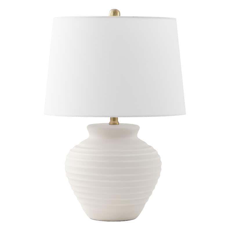 SAFAVIEH Lighting Marusa 22.5-inch Ceramic Table Lamp - 15" x 15" x 22.5" - 15"W x 15"D x 23"H