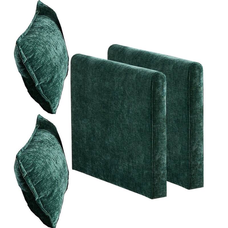 Cloud Sofa Armrests only, Sectional Couch, for Living Room Bedroom and Apartment, Comfy Double Layer Upholstered Seat Cushion - Green