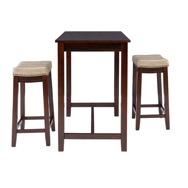 Bridgeport Wooden 3-Piece Counter Height Dining Set