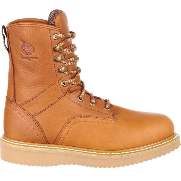 Shop Georgia Boot Men S 8 Steel Toe Wedge Work Boots Style G8342 Overstock 27423102