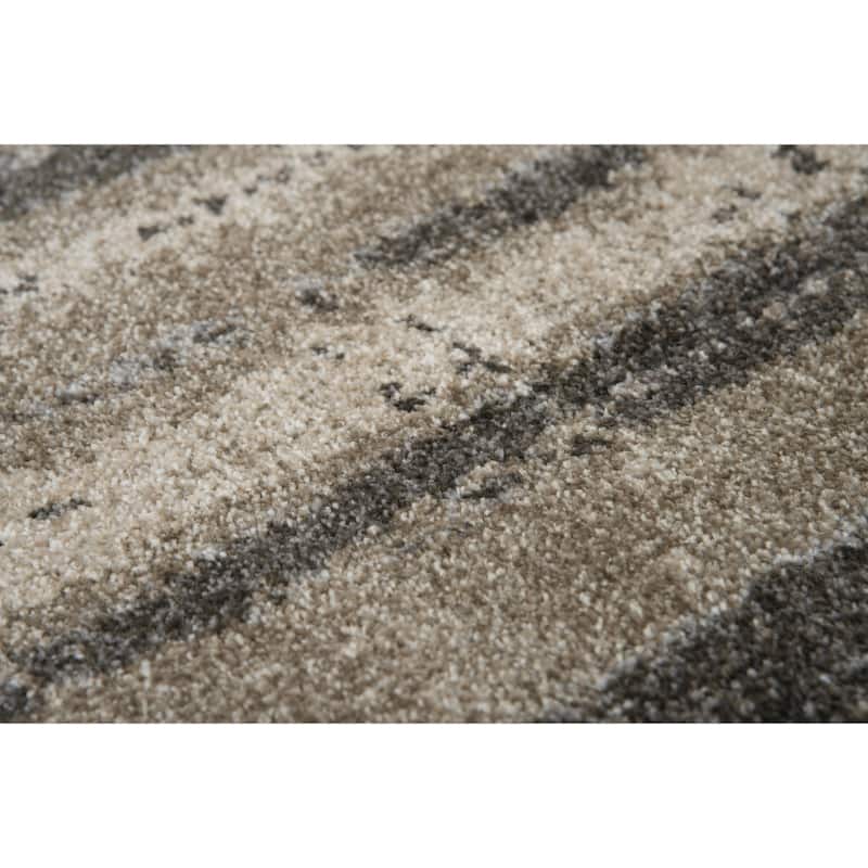Alora Decor Venice Ivory, Beige, and Taupe Abstract Rug