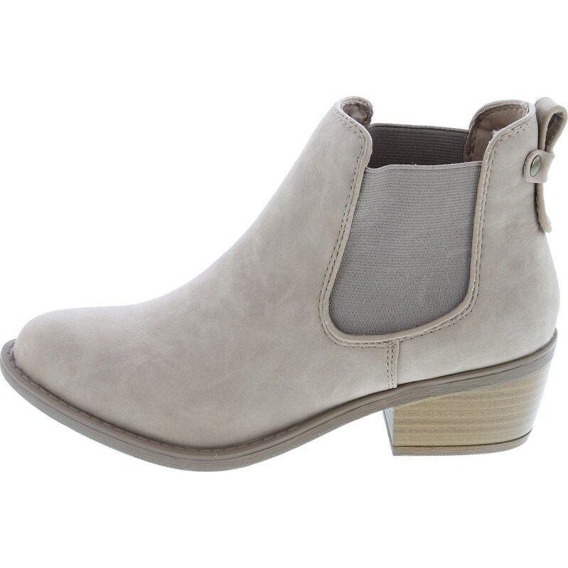 faux leather chelsea boots womens