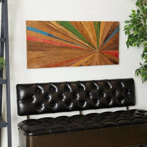 Brown Teak Rustic Wall Decor Abstract
