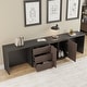 Super Large Modern Home Office Expandable Desk with Drawer Dresser for ...