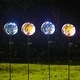 preview thumbnail 1 of 2, Adeco 4 Pack Solar Powered Decorative Angel Garden Stakes Multi - Metal/Glass