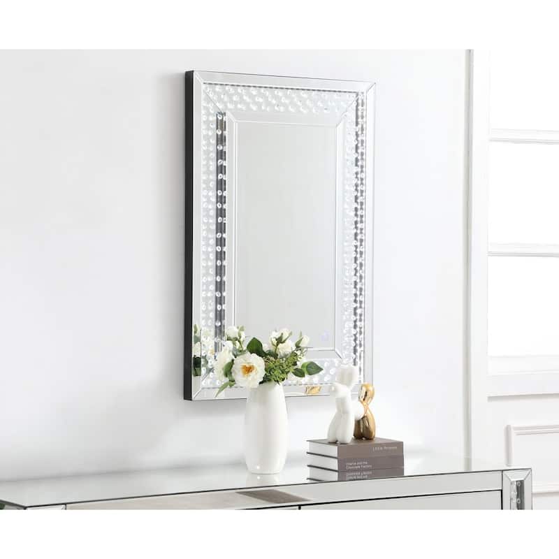 River LED Crystal Mirror - Clear