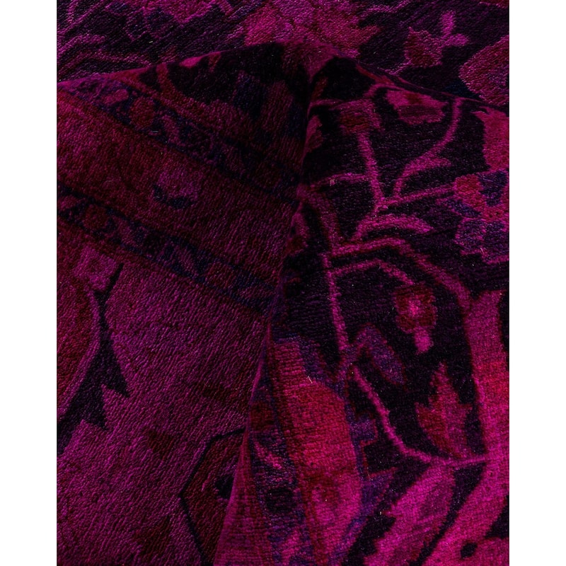Fine Vibrance One-of-a-Kind Hand-Knotted Area Rug - Pink, 9' 2" x 12' 5" - 9' 2" x 12' 5"