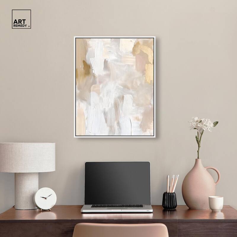 Beige and Cream II Canvas by Art Remedy