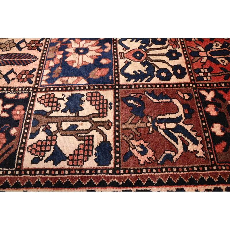 ECARPETGALLERY Hand-knotted Kayseri Vintage Dark Red Wool Rug - 4'10 x 9'8