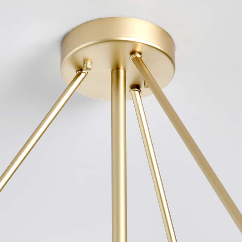 Theresa 16-Light Glass Chandelier by Kosas Home - Gold/Clear