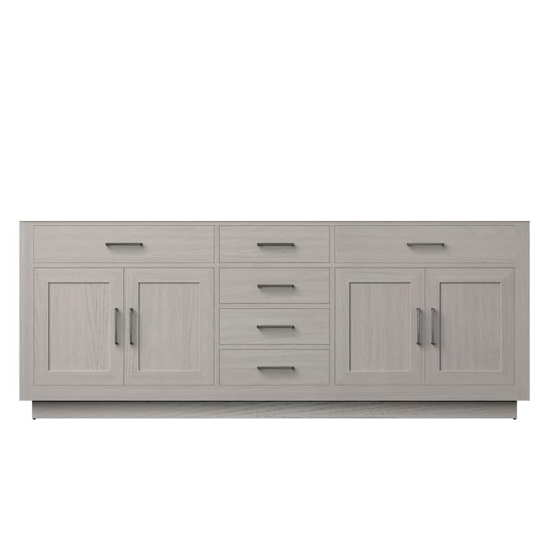 Abbey Bath Vanity No Top, No Faucet, No Mirror - 84 inch - White Oak