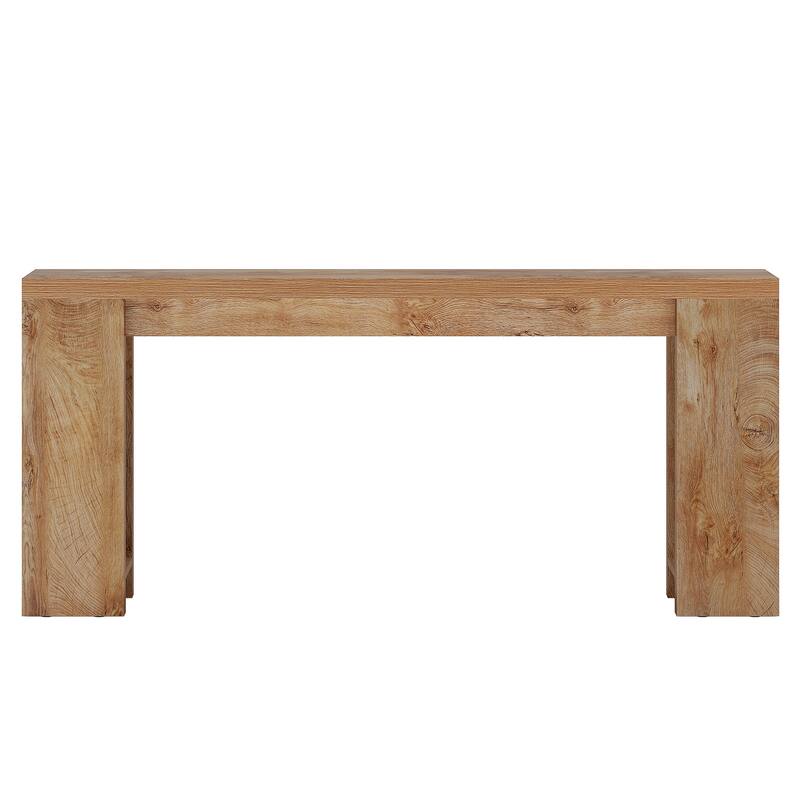 70.9" Extra Long Farmhouse Console Table - Narrow Wood Entryway Sofa Table Behind Couch, Rustic Accent Table for Living Room