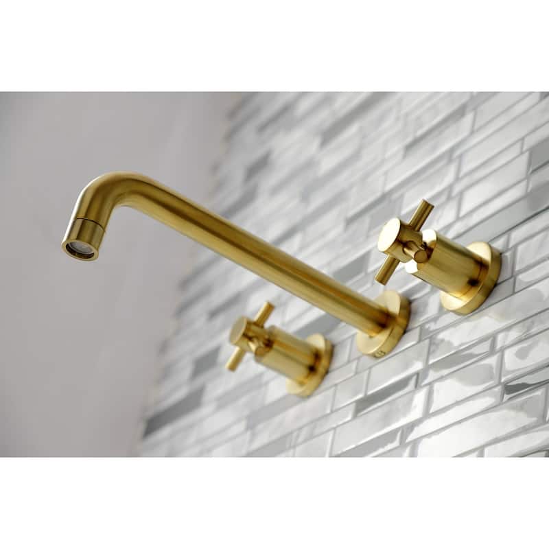 Kingston Brass Concord 3-Hole Wall Mount Roman Tub Faucet