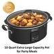 preview thumbnail 9 of 46, 10qt Large Capacity Digital Slow Cooker with Aluminum Pot