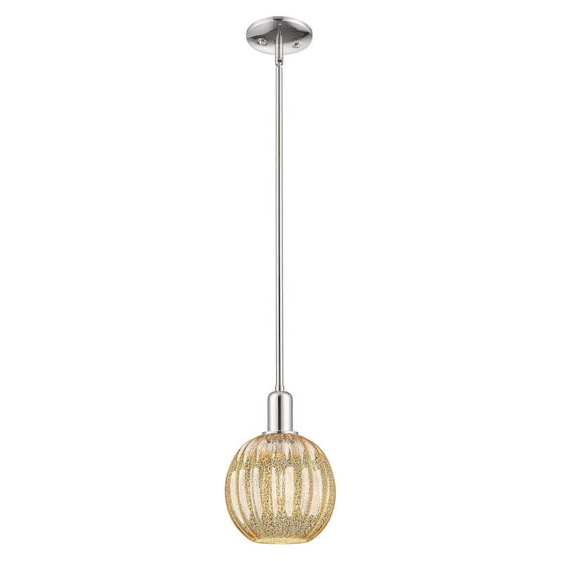 Innovations Lighting Downtown Urban - Preston - 1 Light 7" Globe Shade Stem Hung Mini Pendant
