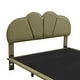 preview thumbnail 5 of 44, LED Low Profile Bed Platform Bed Frame with Cloud-Shaped Headboard