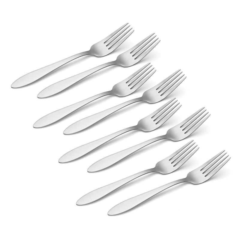 Oneida Taylor Mirror Everyday Flatware Dinner Forks, Set Of 8