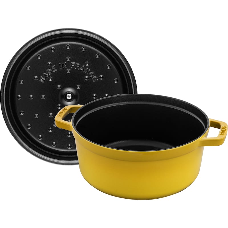 STAUB Cast Iron 4-qt Round Cocotte