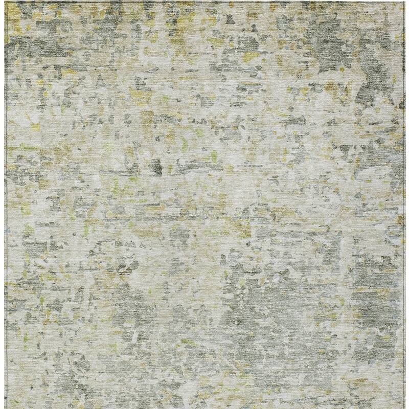 HomeRoots Abstract Transitional Rectangle Outdoor Rug