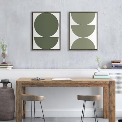 Kate and Laurel Sylvie Boho Framed Canvas by The Creative Bunch Studio