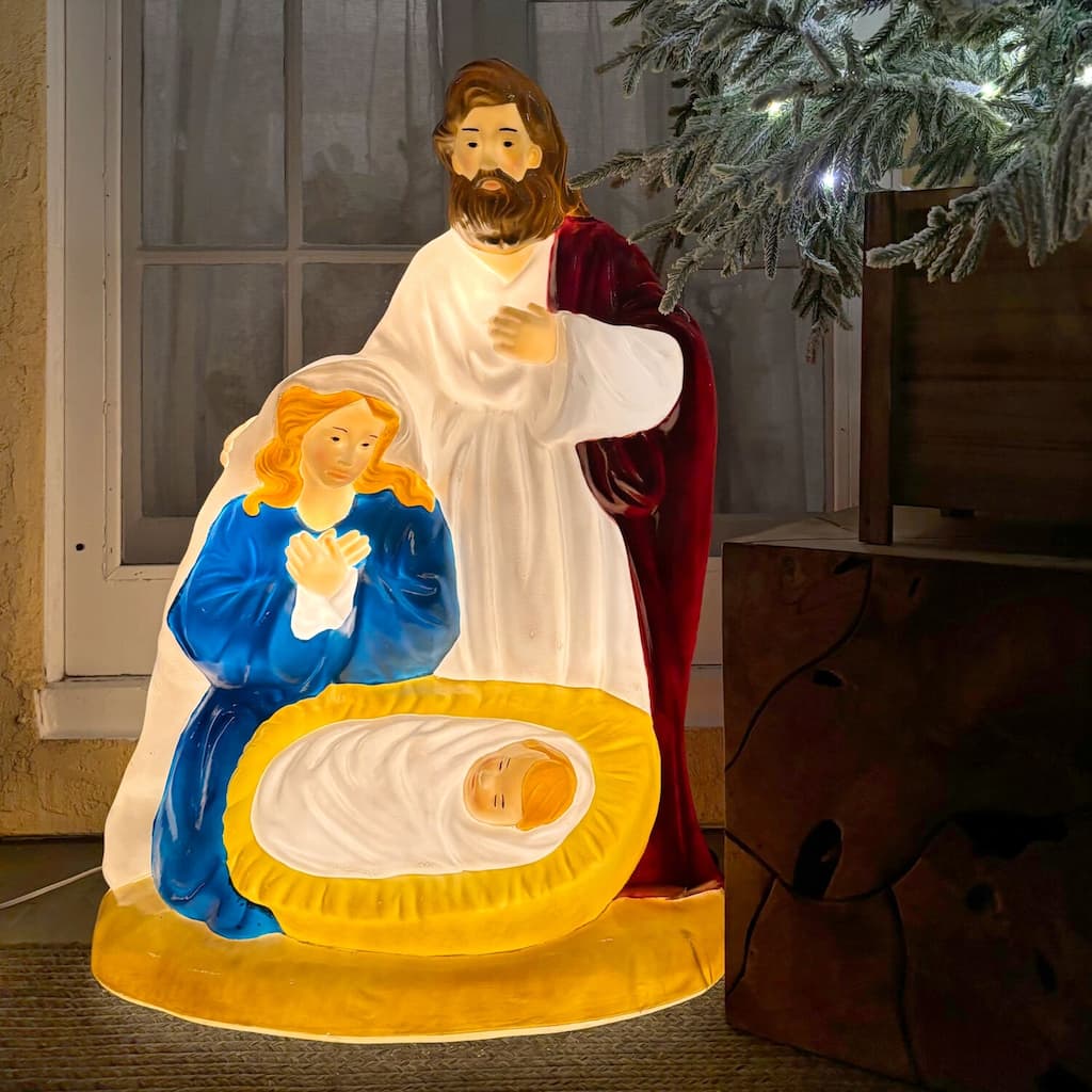 Fraser Hill Farm 32" Nativity Christmas Blow Mold - Multi