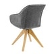 preview thumbnail 35 of 56, Art Leon Modern Wood Swivel Chair with Oak Legs