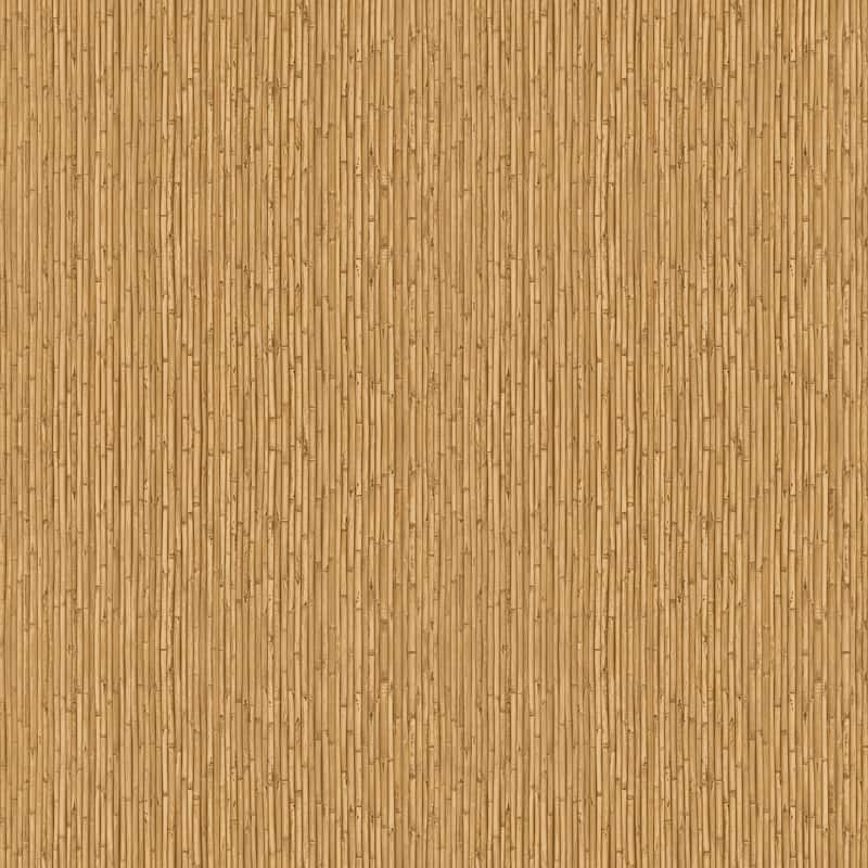 Galerie Wallcoverings Into The Wild Textured Bamboo Stripe Non-woven Matte Wallpaper Roll - 33 feet x 21 inches - Yellow