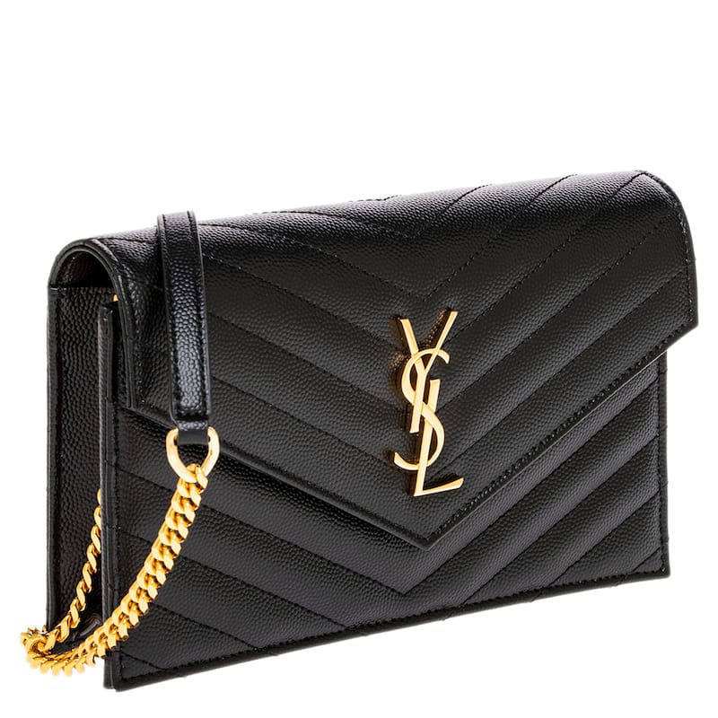 Saint Laurent Cassandre Envelope Chain Wallet