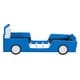 preview thumbnail 18 of 19, Twin Size Car Bed with Wheels Kid Platform Bed Safety Guaranteed PU Leather Upholstered Toddler Bed