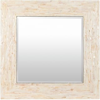 Peggy Mother of Pearl Tile Wall Mirror - 32"H x 32"W x 1"D