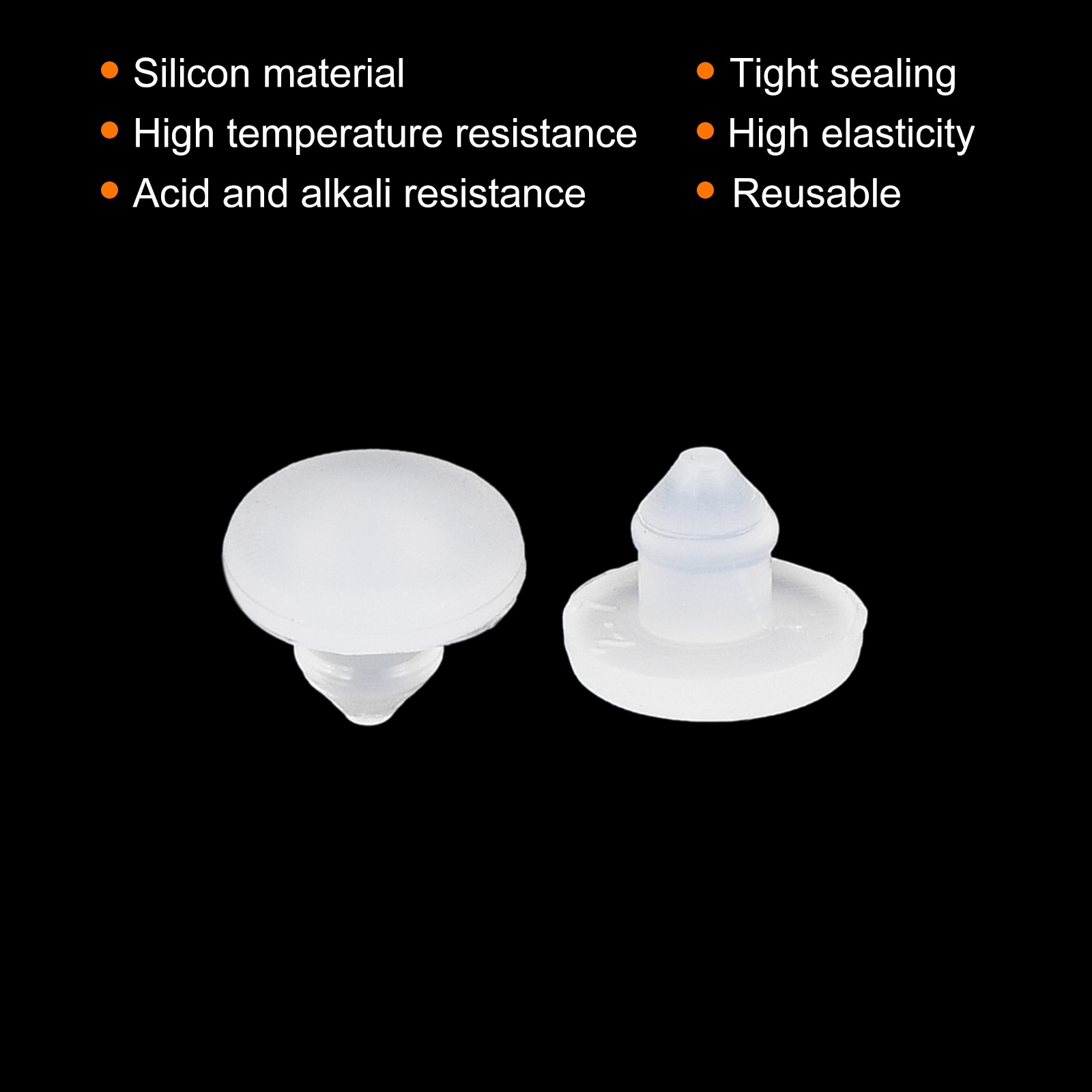 Silicone Snap in Locking Hole Plugs,Panel Seal Cover Round for Kitchen Bulkheads Waterproof Sealing