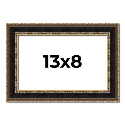 13x8 Frame Gold Antique Vintage Sold Wood Picture Frame | 1.75 Inch