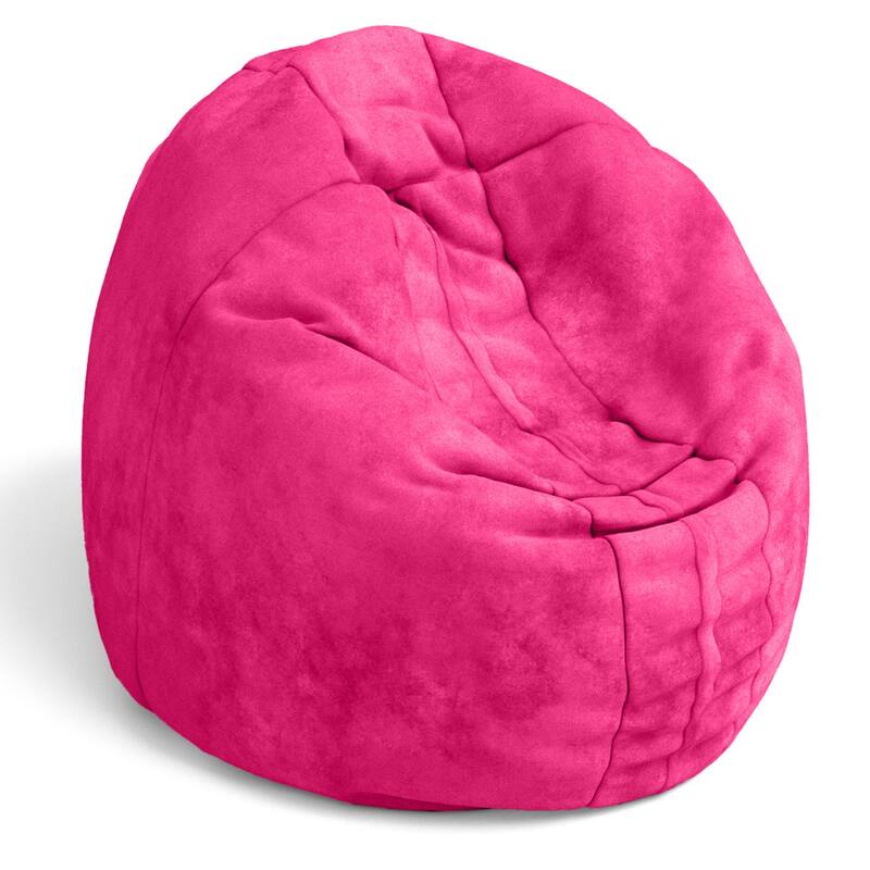 Cocoon Bean Bag Kids Microsuede Chair - 48" - Fuchsia Pink