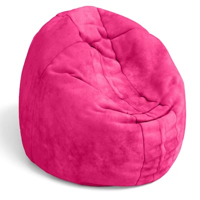 Cocoon Bean Bag Kids Microsuede Chair - 48" - Fuchsia Pink
