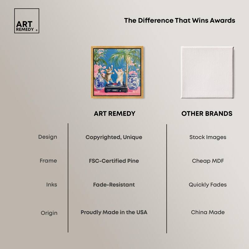 Turntable Twirlers Canvas by Art Remedy