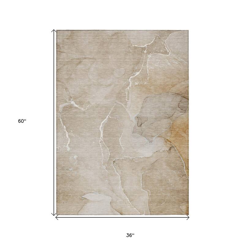 Elfi Modern Art-Inspired Weather Resistant Classic Meets Modern Outdoor Rug