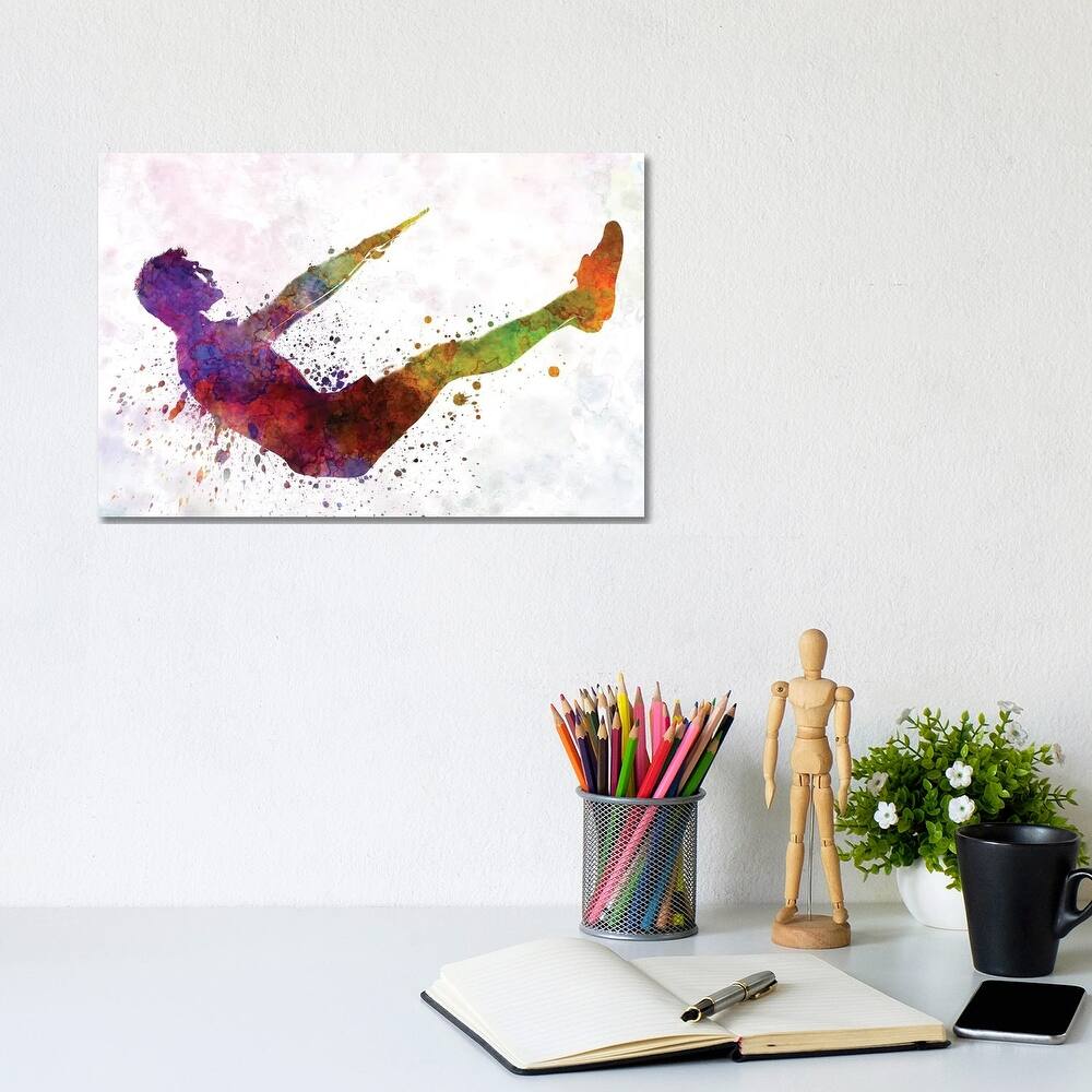 iCanvas "Man Exercising Workout Fitness" by Paul Rommer Canvas Print