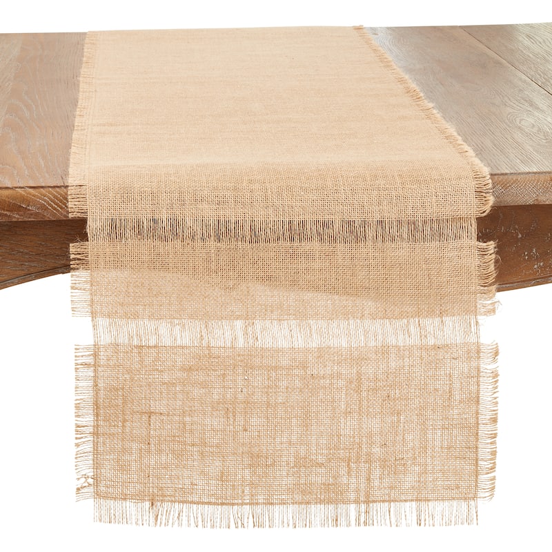 Earthy Elegance Jute Table Runner - 16" x 72" - 16" x 72" - Natural