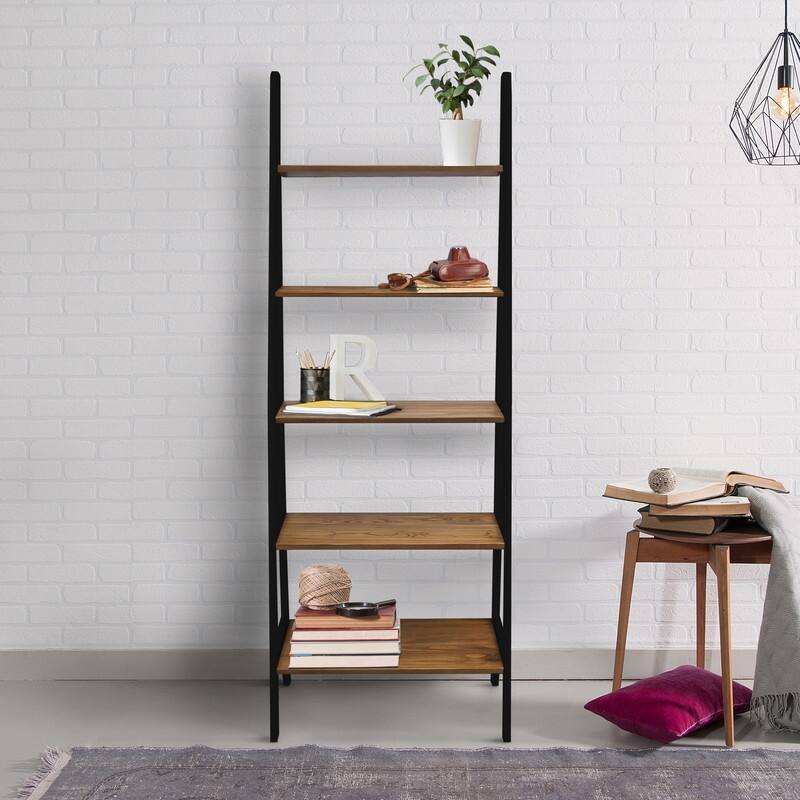 Porch & Den Peterson 5-shelf Ladder Bookcase