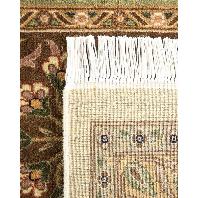 Overton Hand Knotted Wool Vintage Inspired Traditional Mogul Ivory Area Rug - 8 x 10