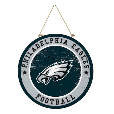 Philadelphia Eagles Wooden Door Decor Wall Sign - Multi-Color