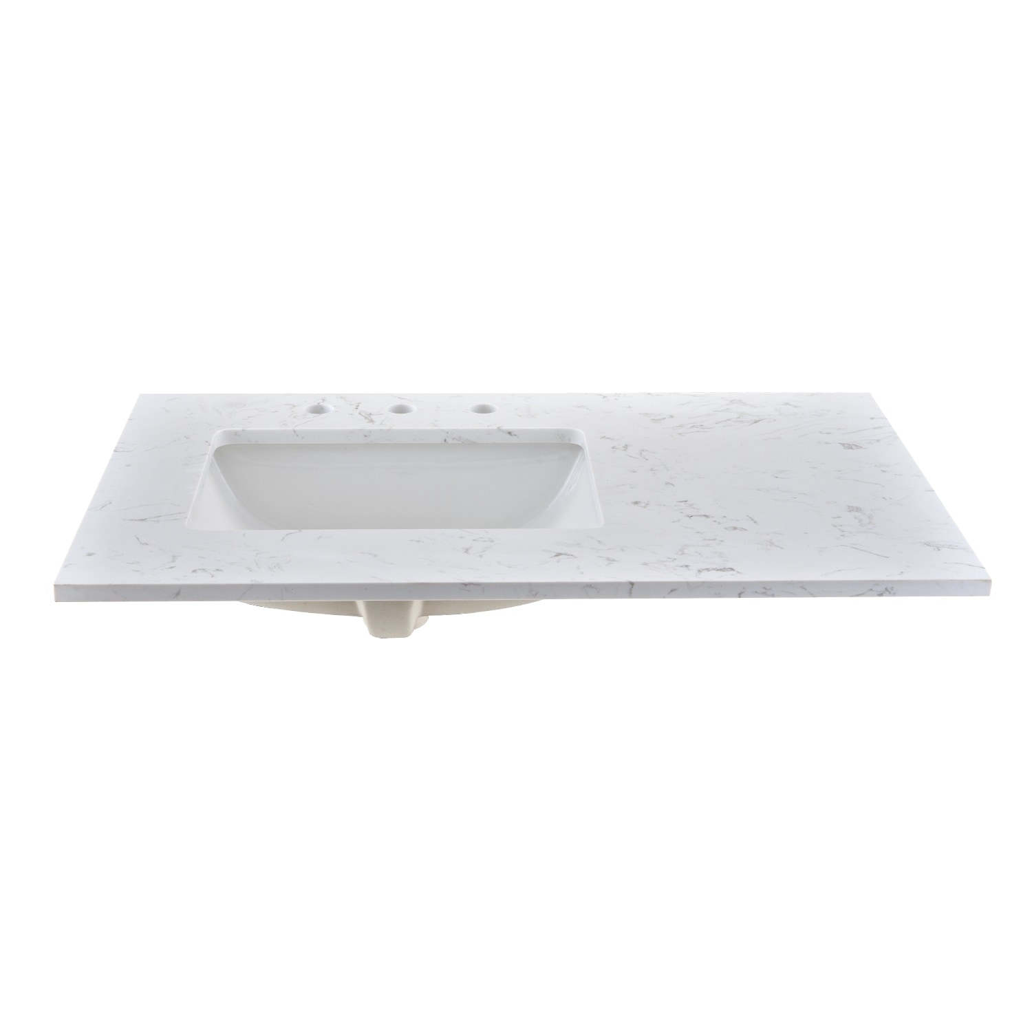 YASINU 36 Inch Engineered Marble Left Sink Vanity Countertop