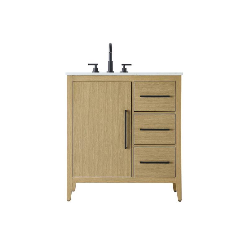 Elegant Lighting VF29332 Millie 32" Free Standing Single Basin Vanity - Honey Brown