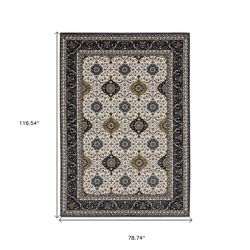 HomeRootsMedallion Traditional Rectangle Area Rug