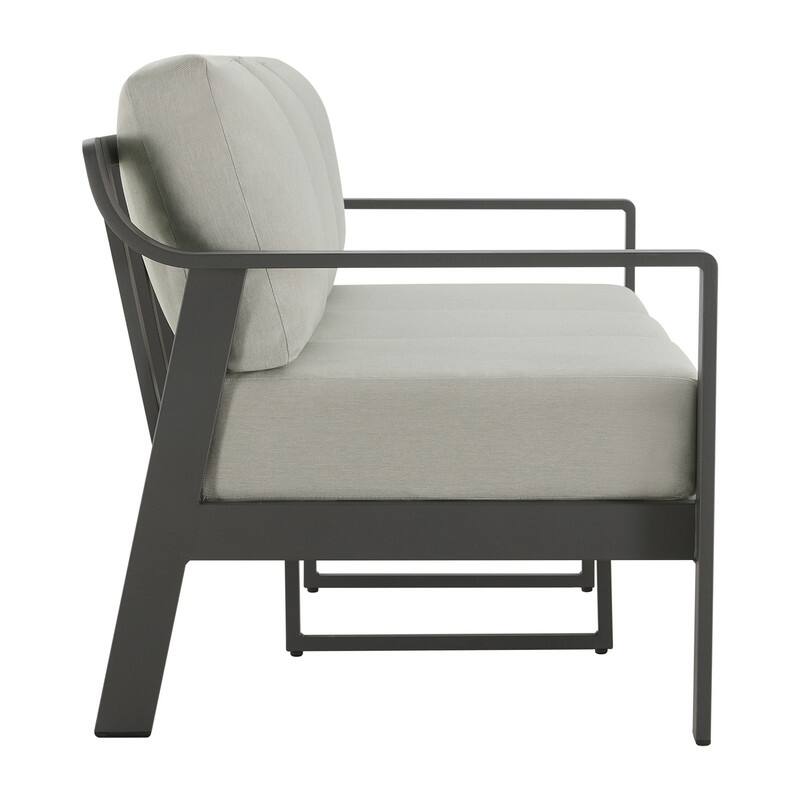 Spruce & Spring Outdoor Patio Furniture Set Aluminum Sofa Accent Chair